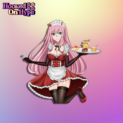 02 ZeroTwo Maid | Anime Sticker Decal (SFW & NSFW)