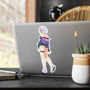 Lucy Kushinada Back View Full Body Kiss-Cut Vinyl Decal