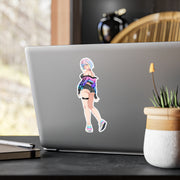 Lucy Kushinada Back View Full Body Kiss-Cut Vinyl Decal
