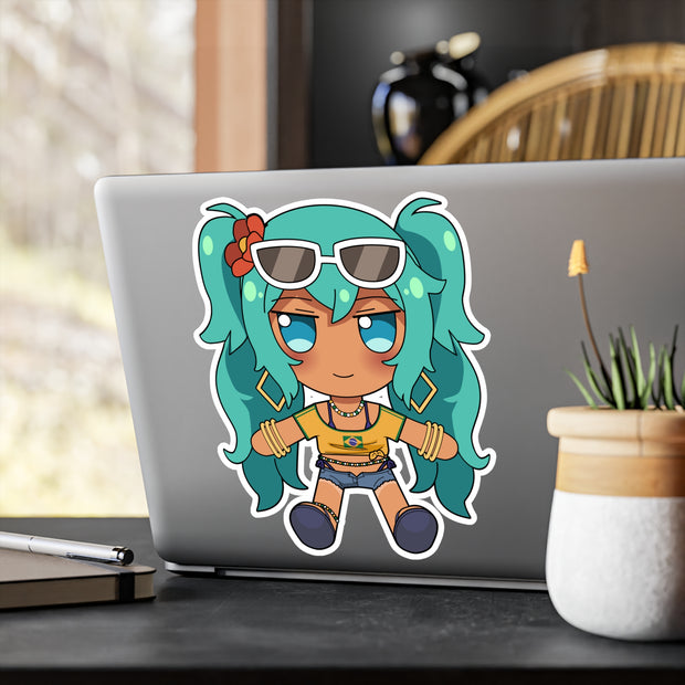 Brazilian Hatsune Miku Fumo Full Body Kiss-Cut Vinyl Decal