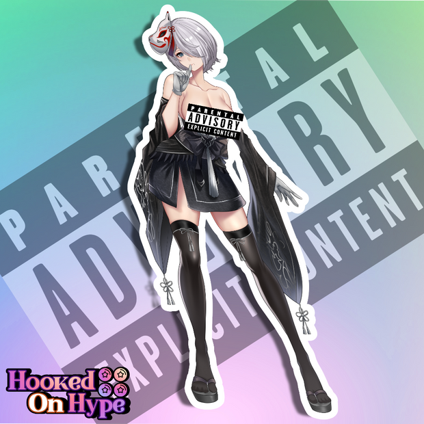 2B Kimono NSFW Full Body Kiss-Cut Vinyl Decal