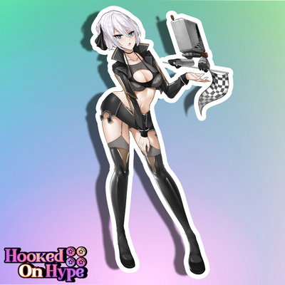 2B Race Queen Full Body Kiss-Cut Vinyl Decal