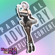 2B YoRHa Ceremonial NSFW Full Body Kiss-Cut Vinyl Decal
