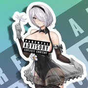 2B YoRHa Ceremonial NSFW Full Body Kiss-Cut Vinyl Decal