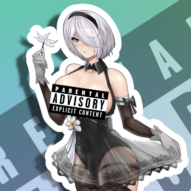 2B YoRHa Ceremonial NSFW Full Body Kiss-Cut Vinyl Decal