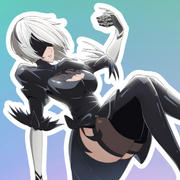 2B Falling Blindfold Full Body Kiss-Cut Vinyl Decal