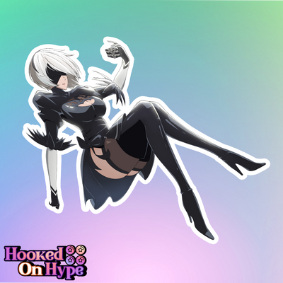2B Falling Blindfold Full Body Kiss-Cut Vinyl Decal