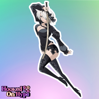 2B Divergent Battler Full Body Kiss-Cut Vinyl Decal