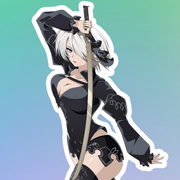 2B Divergent Battler Full Body Kiss-Cut Vinyl Decal