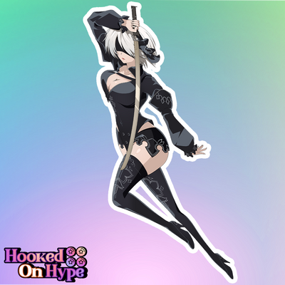 2B Divergent Battler Blindfold Full Body Kiss-Cut Vinyl Decal