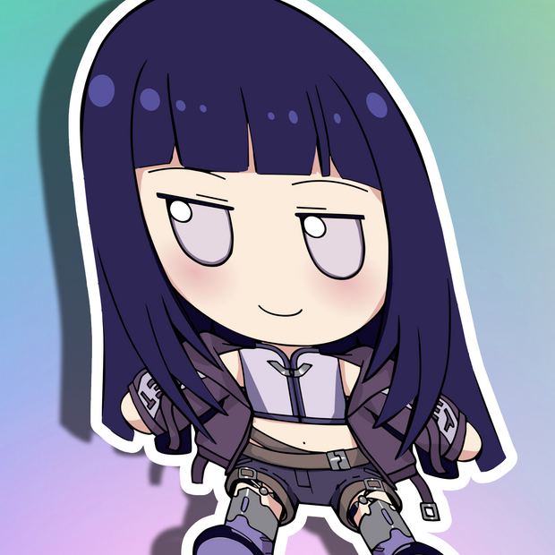 Hinata SE Chibi Fumo Full Body Kiss-Cut Vinyl Decal