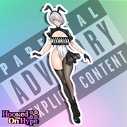 2B Bunny NSFW Full Body Kiss-Cut Vinyl Decal