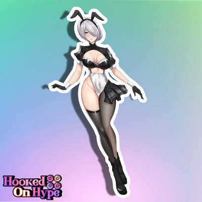 2B Bunny Full Body Kiss-Cut Vinyl Decal