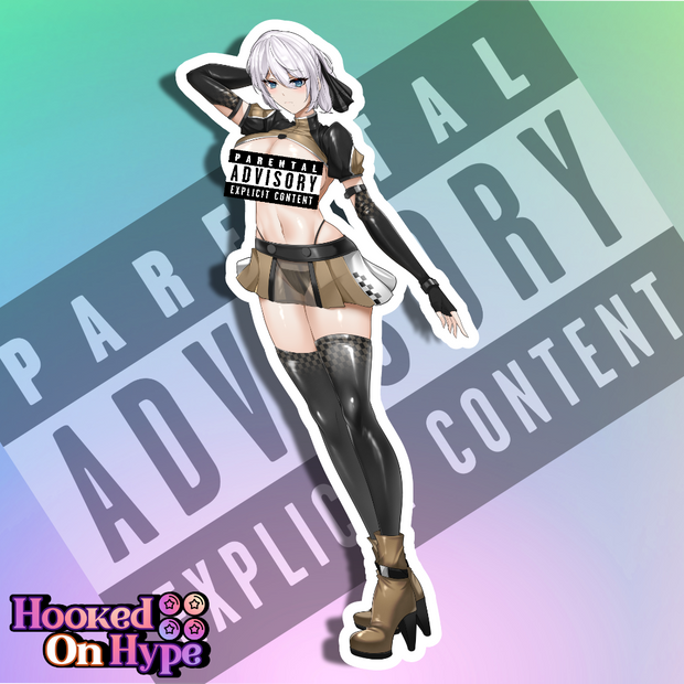 2B Race Queen V2 NSFW Full Body Kiss-Cut Vinyl Decal