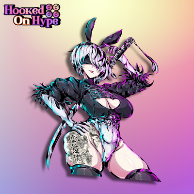 2B Bunny D17 | Anime Sticker Decal (SFW & NSFW)
