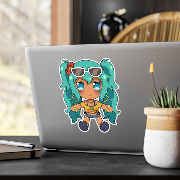 Brazilian Hatsune Miku Fumo Full Body Kiss-Cut Vinyl Decal