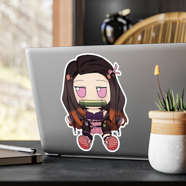 Nezuko SE Chibi Fumo Full Body Kiss-Cut Vinyl Decal