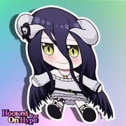 Albedo SE Chibi Fumo Full Body Kiss-Cut Vinyl Decal
