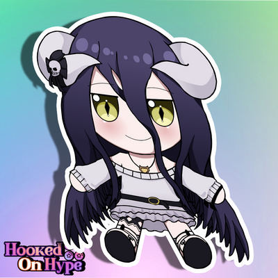 Albedo SE Chibi Fumo Full Body Kiss-Cut Vinyl Decal