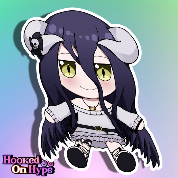 Albedo SE Chibi Fumo Full Body Kiss-Cut Vinyl Decal