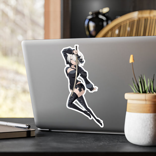 2B Divergent Battler Full Body Kiss-Cut Vinyl Decal