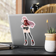 02 ZeroTwo Back View Full Body Kiss-Cut Vinyl Decal