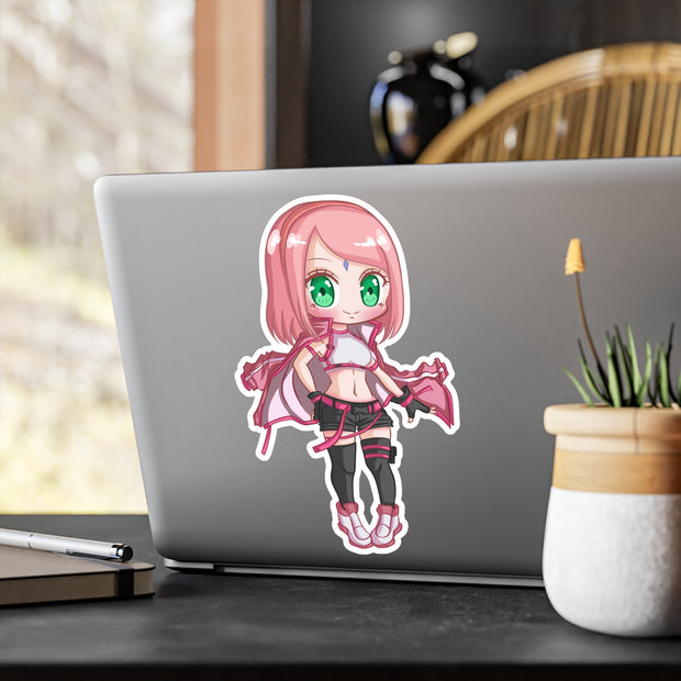 Sakura SE Chibi Full Body Kiss-Cut Vinyl Decal
