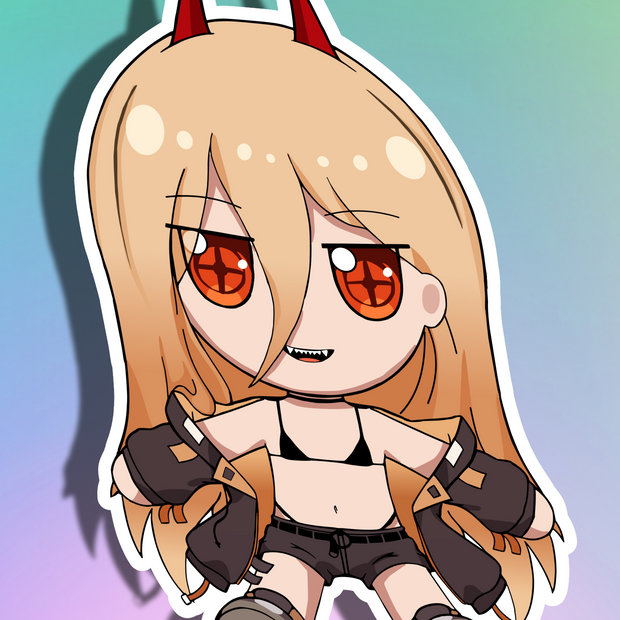 Power SE Chibi Fumo Full Body Kiss-Cut Vinyl Decal