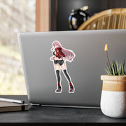 02 ZeroTwo Back View Full Body Kiss-Cut Vinyl Decal