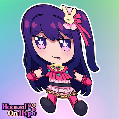 Ai Hoshino Fumo Full Body Kiss-Cut Vinyl Decal