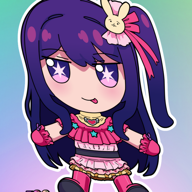 Ai Hoshino Fumo Full Body Kiss-Cut Vinyl Decal
