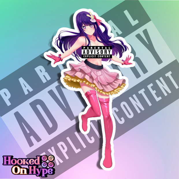 Ai Hoshino NSFW Full Body Kiss-Cut Vinyl Decal