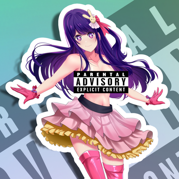 Ai Hoshino NSFW Full Body Kiss-Cut Vinyl Decal