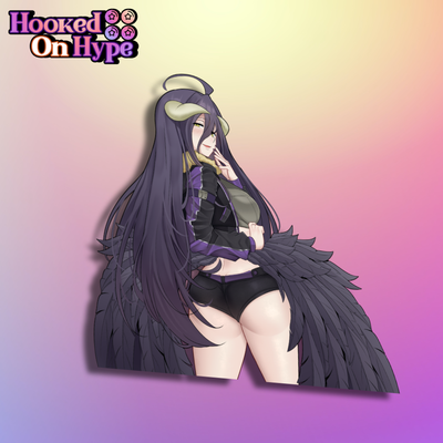 Albedo Back View | Anime Sticker Decal (SFW & NSFW)