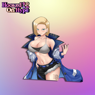 Android 18 SE | Anime Sticker Decal (SFW & NSFW)