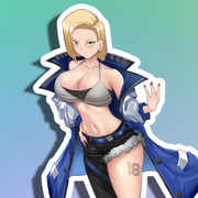 Android 18 SE Full Body Kiss-Cut Vinyl Decal