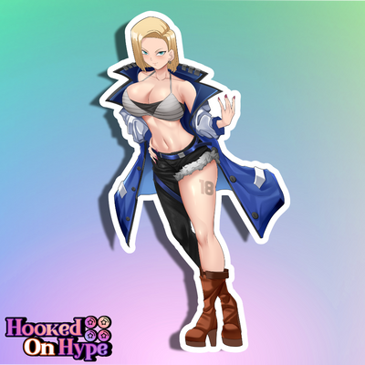 Android 18 SE Full Body Kiss-Cut Vinyl Decal