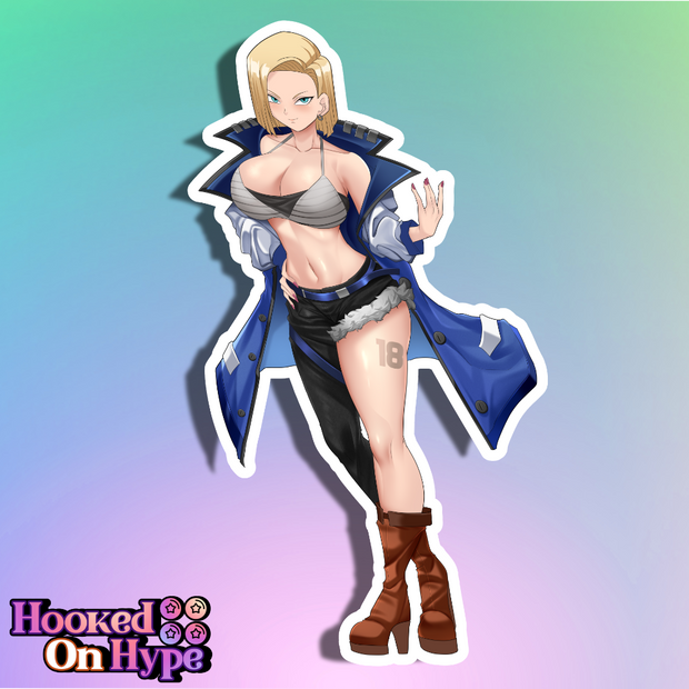 Android 18 SE Full Body Kiss-Cut Vinyl Decal