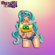 Brazilian Hatsune Miku | Anime Sticker Decal (SFW & NSFW)