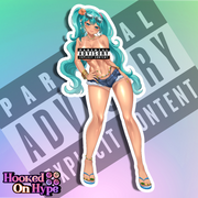 Brazilian Hatsune Miku NSFW Full Body Kiss-Cut Vinyl Decal