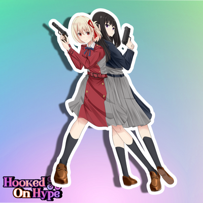 Chisato and Takina Full Body Kiss-Cut Vinyl Decal