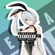 2B Bunny V2 NSFW Full Body Kiss-Cut Vinyl Decal