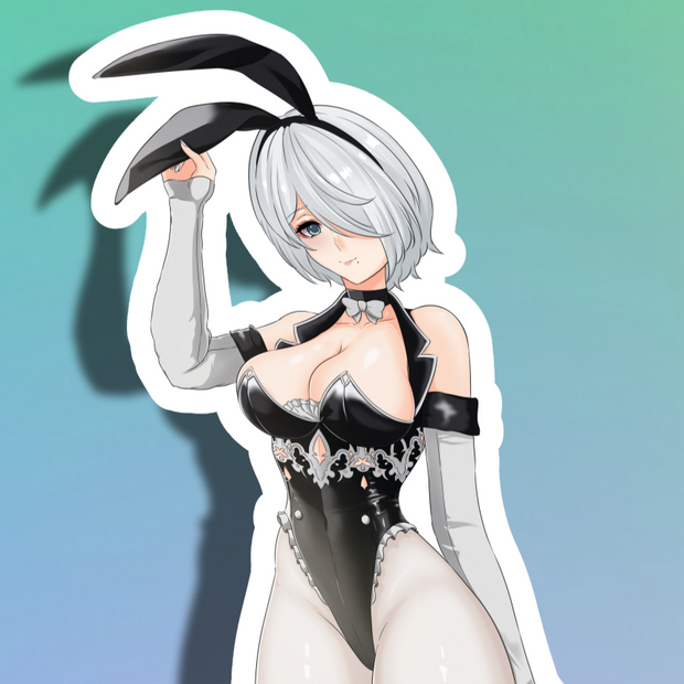 2B Bunny V2 Full Body Kiss-Cut Vinyl Decal