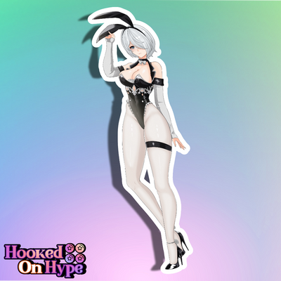2B Bunny V2 Full Body Kiss-Cut Vinyl Decal