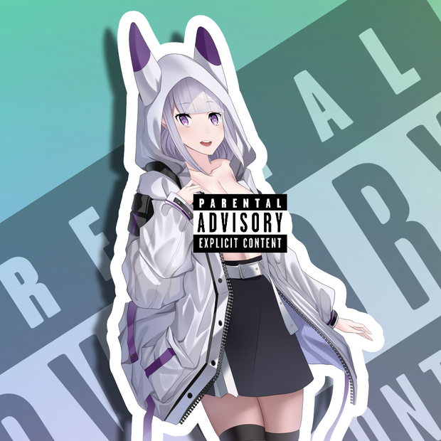 Emilia SE NSFW Full Body Kiss-Cut Vinyl Decal