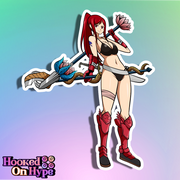 Erza Crimson Armor Full Body Kiss-Cut Vinyl Decal