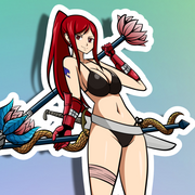 Erza Crimson Armor Full Body Kiss-Cut Vinyl Decal