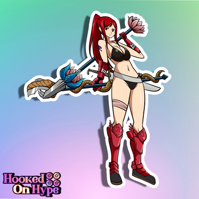 Erza Crimson Armor Full Body Kiss-Cut Vinyl Decal