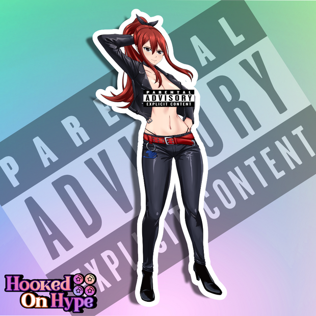 Erza Scarlet SE NSFW Full Body Kiss-Cut Vinyl Decal