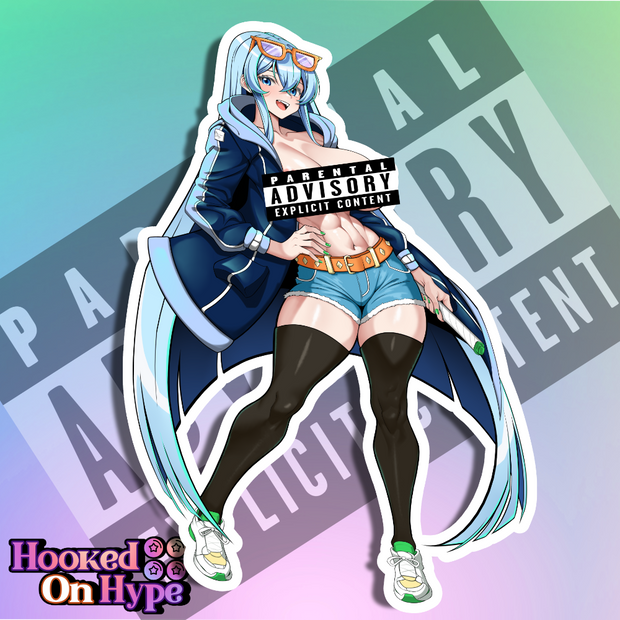 Esdeath SE NSFW Full Body Kiss-Cut Vinyl Decal